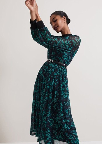 Phase Eight Jinny Floral Dress Green Canada | JMQALC-396